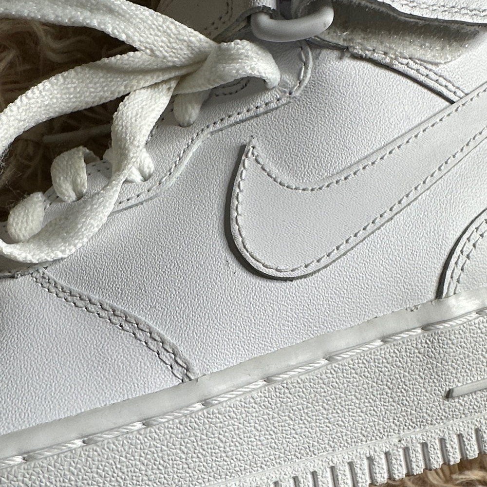 Nike AF1 White High-Top Sneakers with Strap - Picture 14 of 16